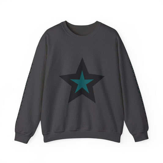 Starry Print Unisex Sweatshirt, Comfy Crewneck, Casual Wear, Gift for Her/Him, Star Lover Apparel