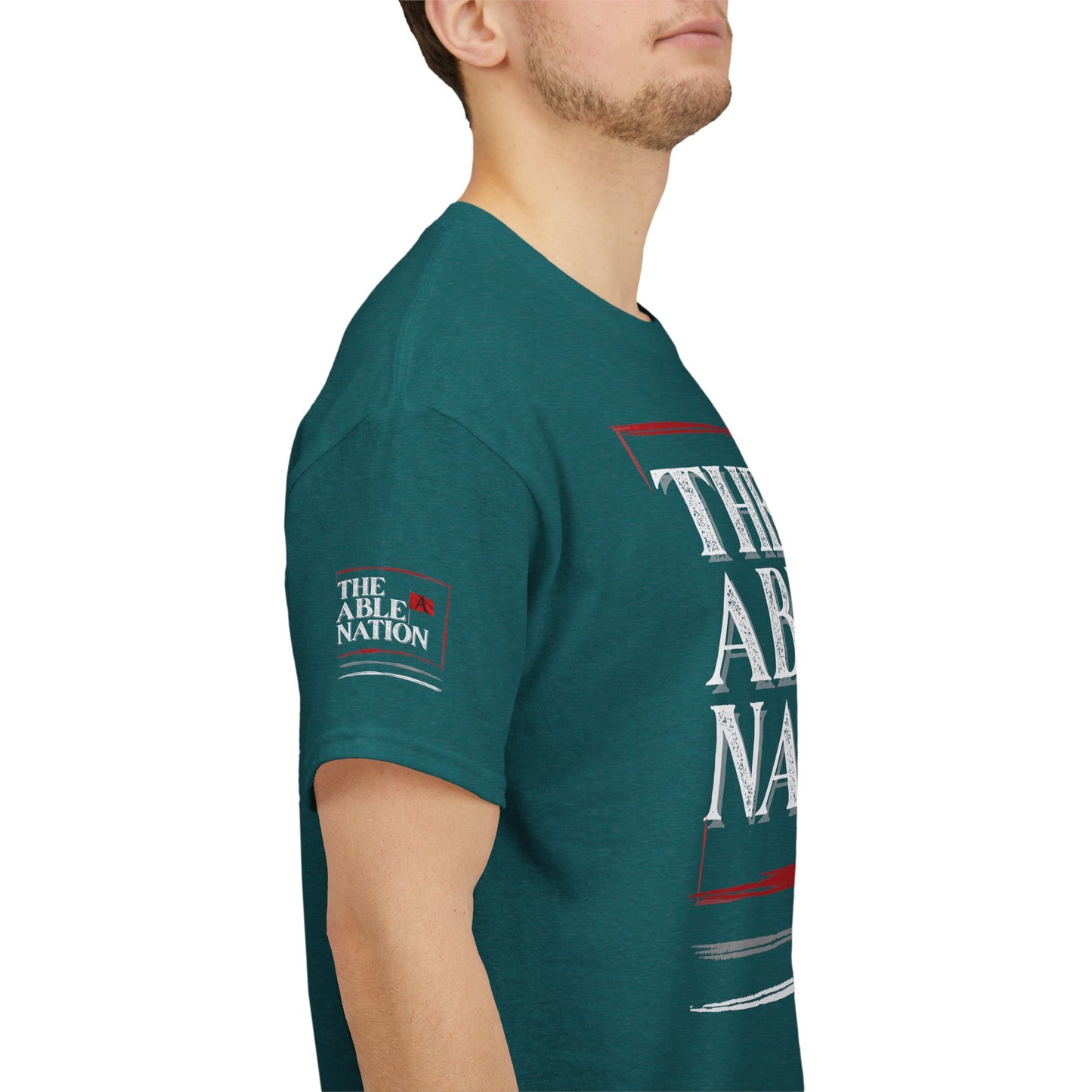 Unisex Heavy Cotton Tee with 'The Able Nation' Graphic T-shirt