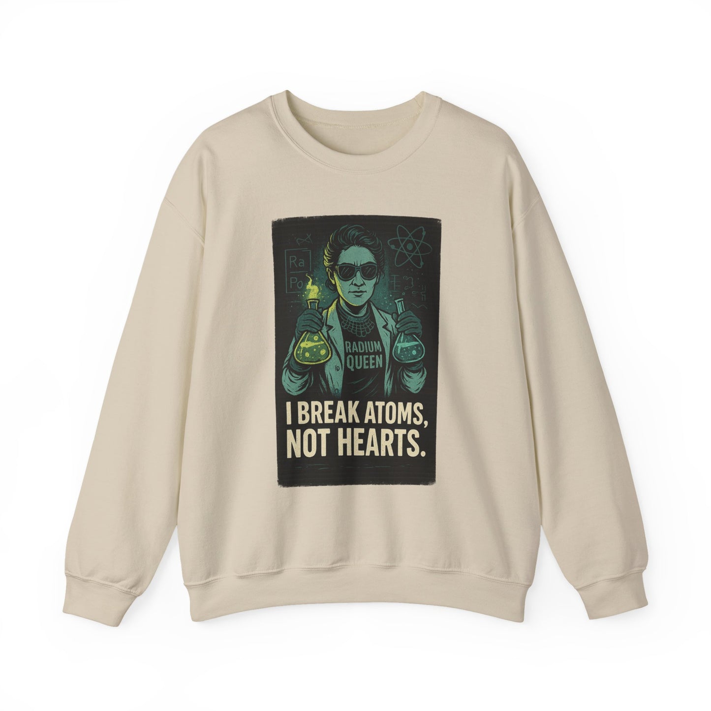 Marie Curie Crewneck Sweatshirt - Science Lover Gift, Casual Fashion, Funny Sweatshirt, Geeky Apparel, Gift for Her