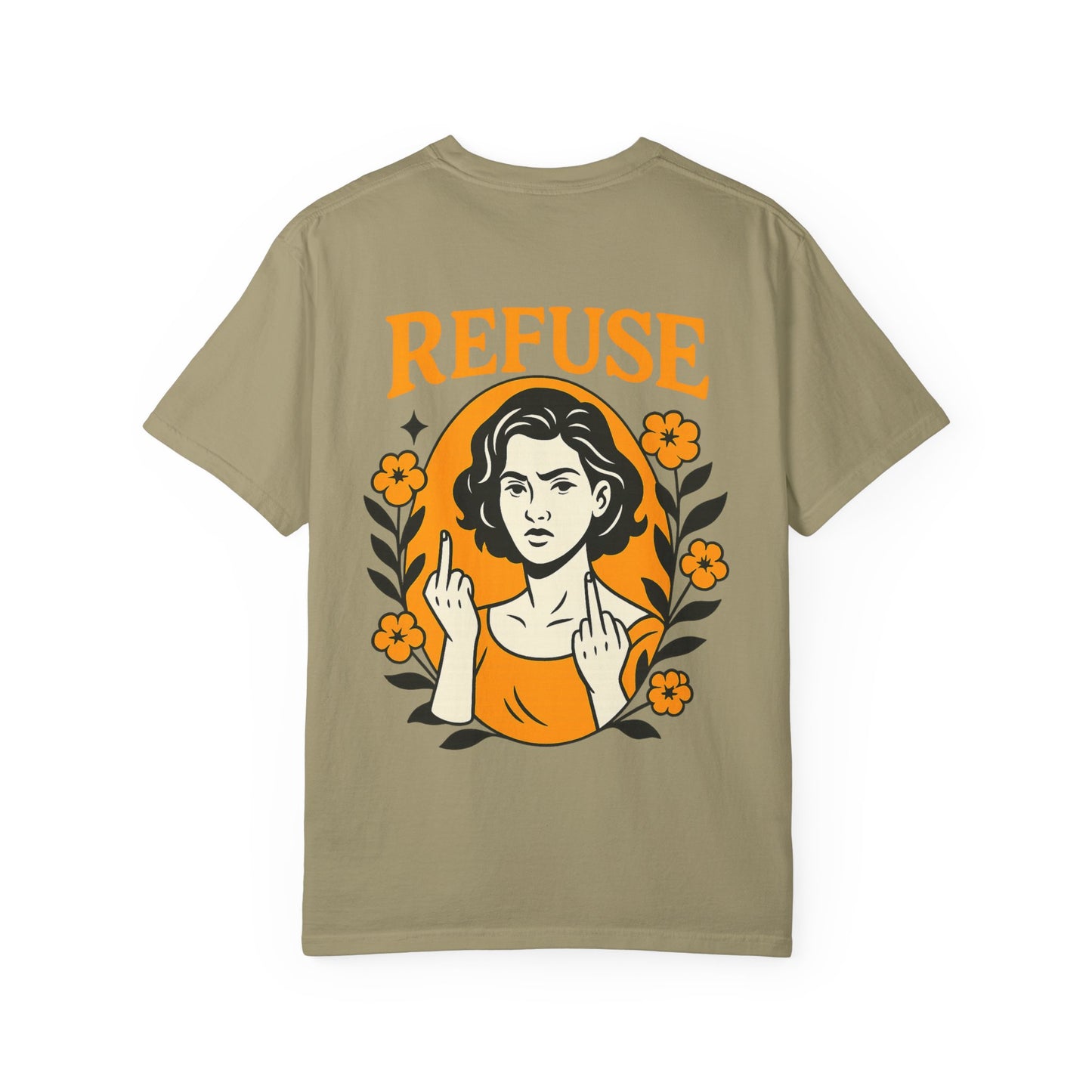 Trendy Graphic Tee for Bold Statement, Lemon & Refusal Design, Unisex Casual Wear, Gift for Friends, Streetwear Style
