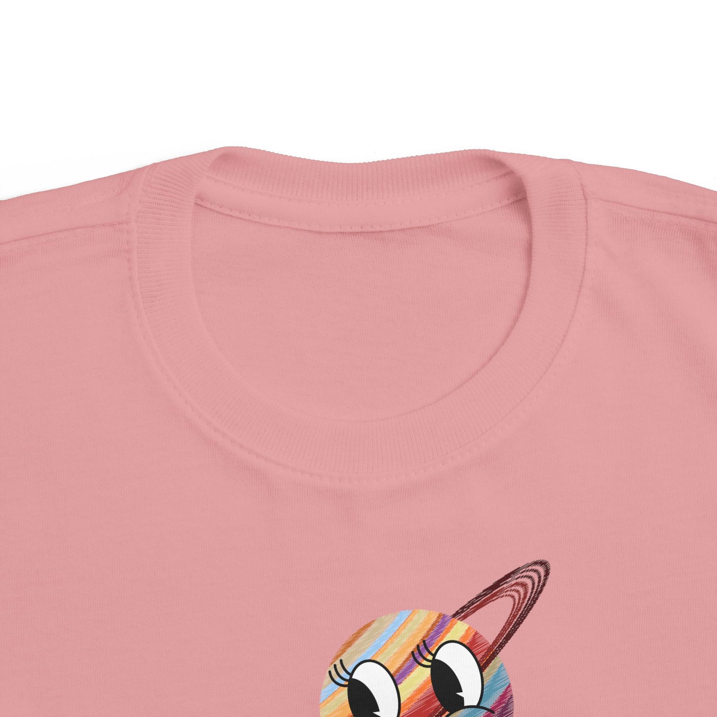 Smiling Saturn Rocket T-Shirt: Space Adventure for Kids, Future Astronauts