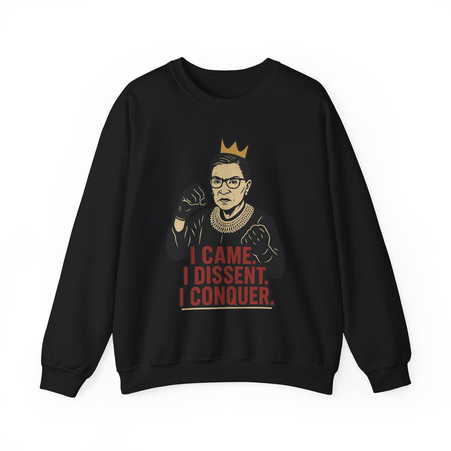 RBG Inspired Crewneck Sweatshirt, Gift for Activists, Cozy Apparel, Dissent Quote Pullover, Statement Sweatshirt