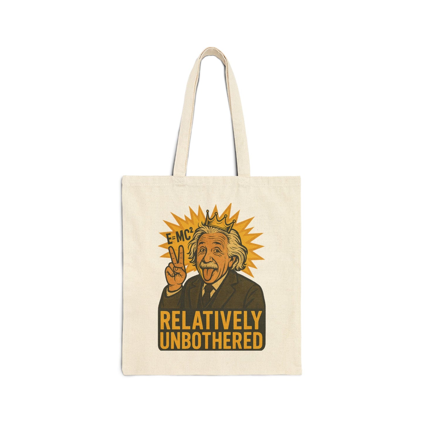 Relatively Unbothered Tote Bag | Funny Canvas Bag | Eco-Friendly Shopping Tote | Gift for Science Lovers | Quirky Carryall