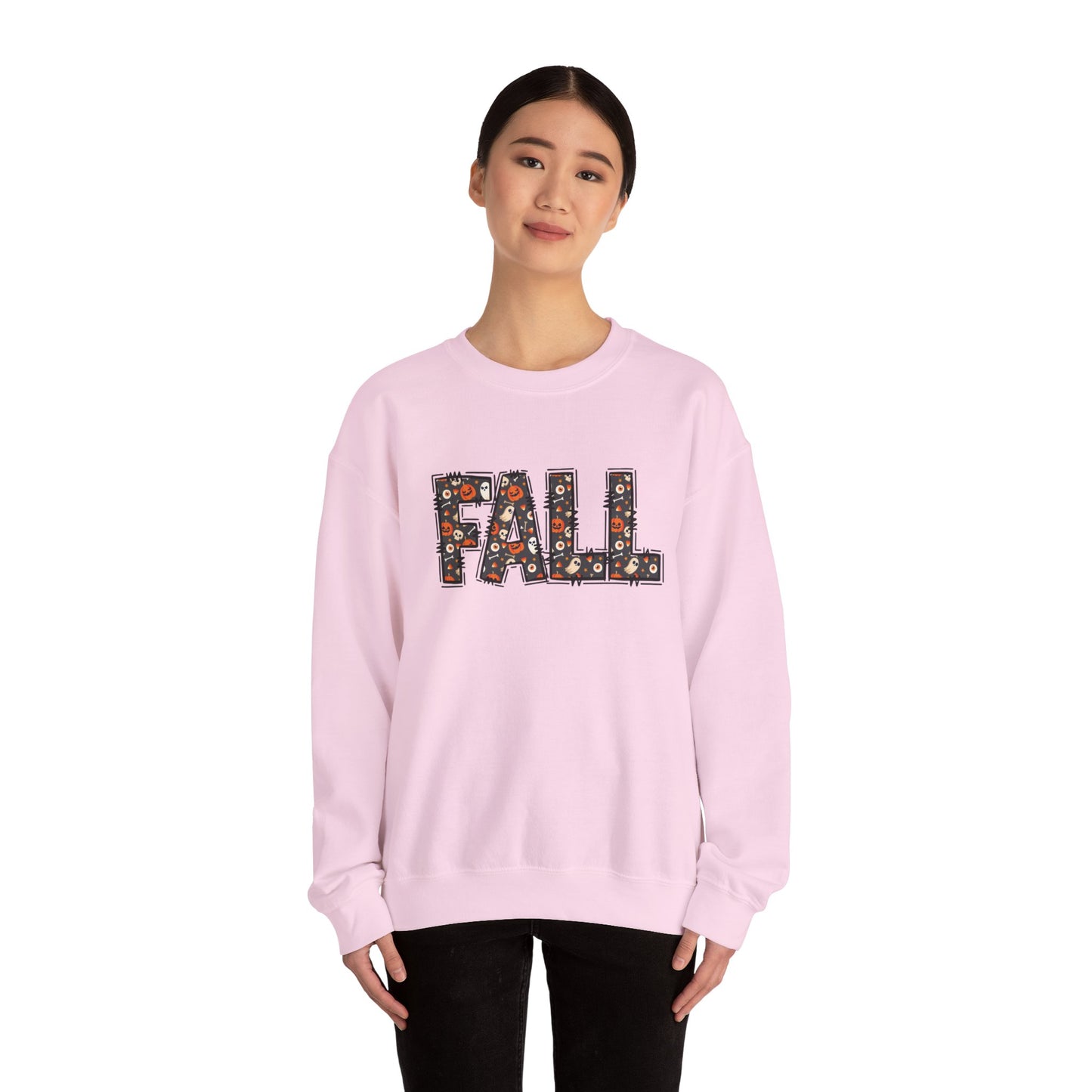 Fall Pumpkin Sweatshirt for Halloween October Vibes, Autumn Outfit, Gift for Her, Layering Piece, Casual Fall Style