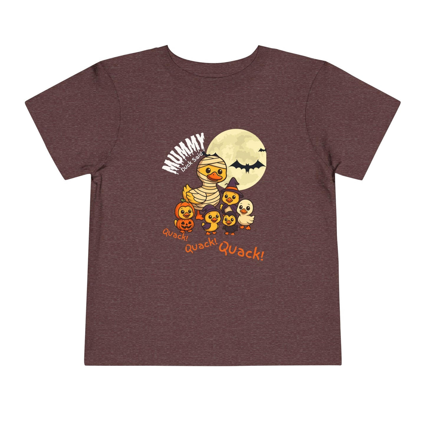 Halloween Toddler Tee, Cute Monster Duck T-Shirt, Kids Halloween Outfit, Quack Quack Quack Shirt