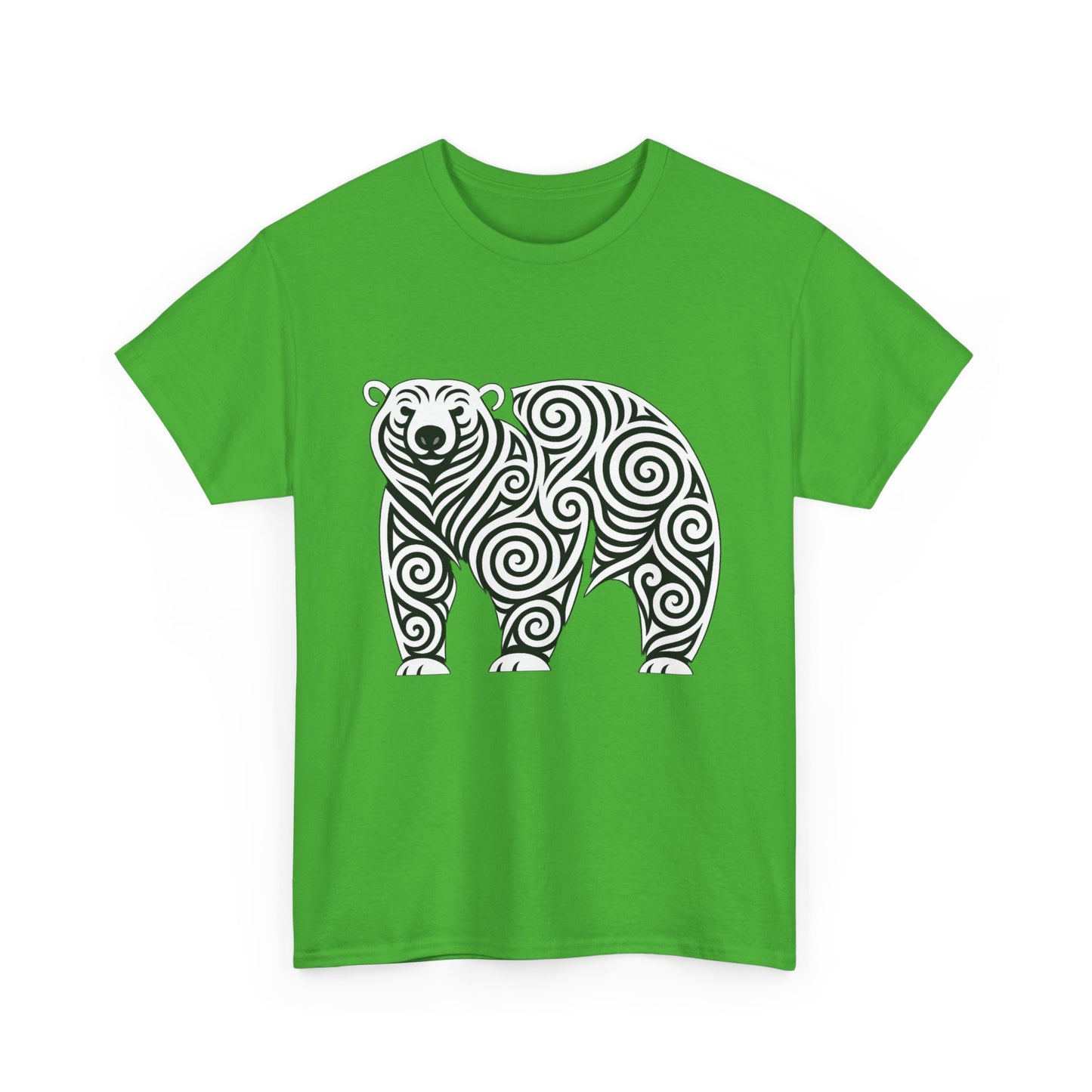 Stylish Bear Graphic Tee - Unisex Heavy Cotton T-Shirt, Animal Lover Gift, Unique Nature Apparel