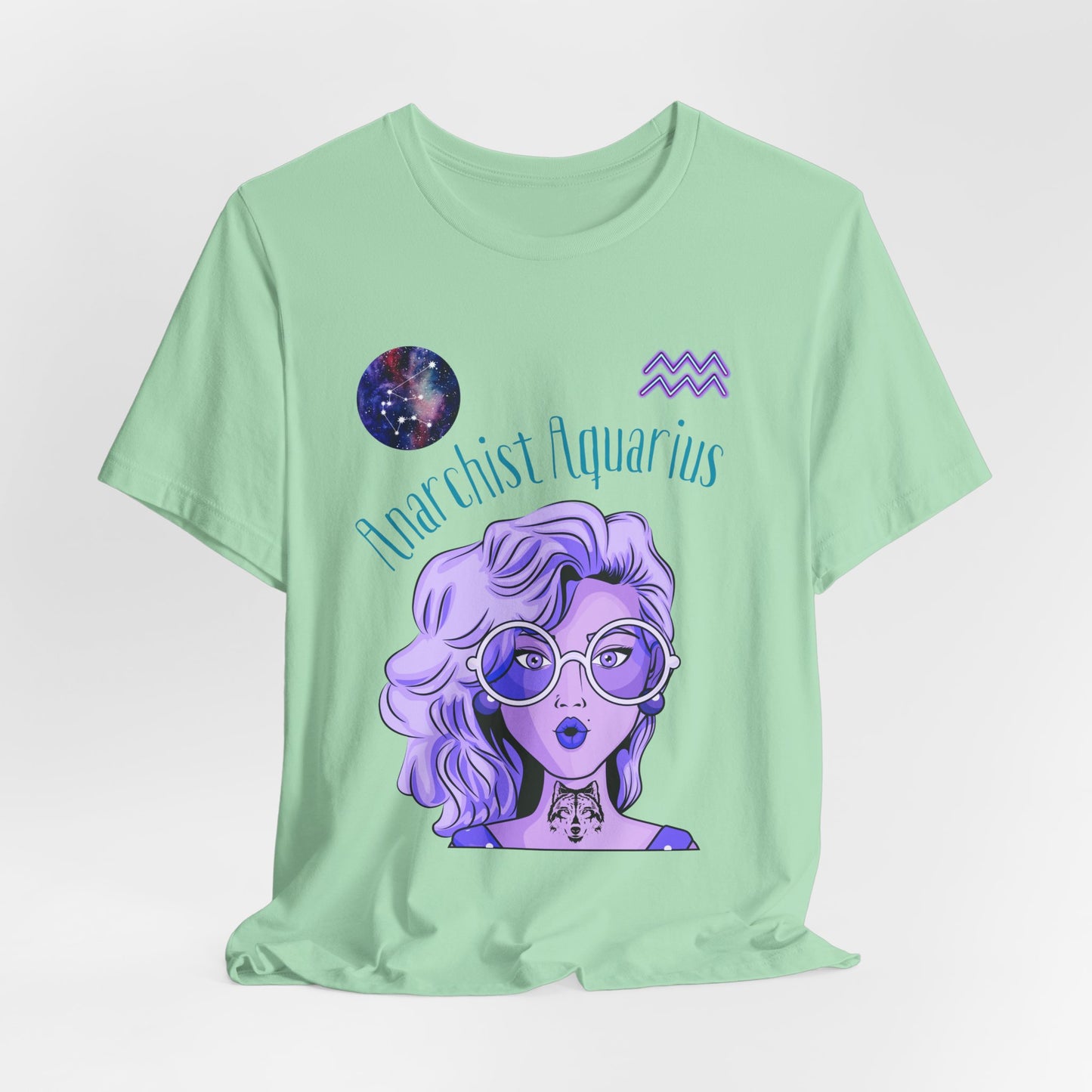 Rebel Aquarius Zodiac T-Shirt: Astrology Gift for Free-Spirited Women