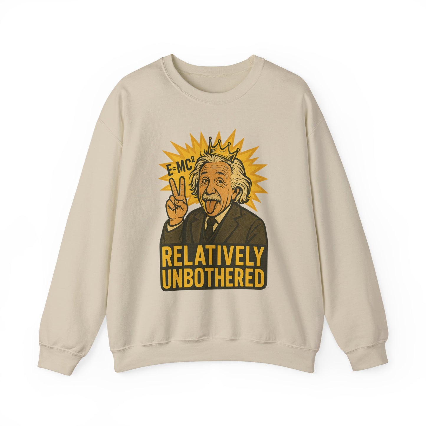 Albert Einstein Sweatshirt for Science Lovers, Gift for Nerds, Casual Wear, Relaxed Fit for Everyday