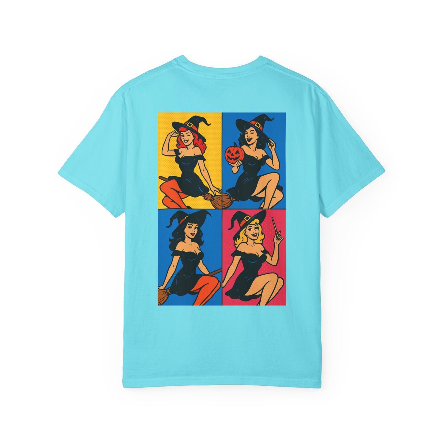 Playful Retro Witch T-shirt - Halloween Tee, Unisex Graphic Shirt, Gift for Her, Witchy Fashion, Cosplay Outfit