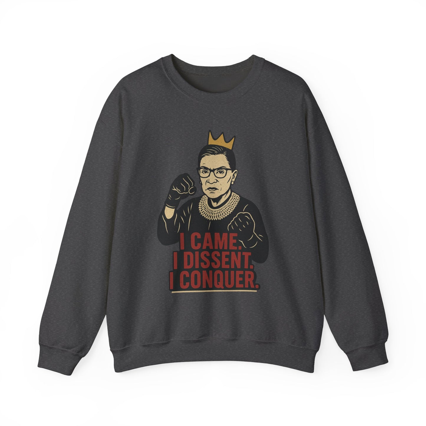 RBG Inspired Crewneck Sweatshirt, Gift for Activists, Cozy Apparel, Dissent Quote Pullover, Statement Sweatshirt