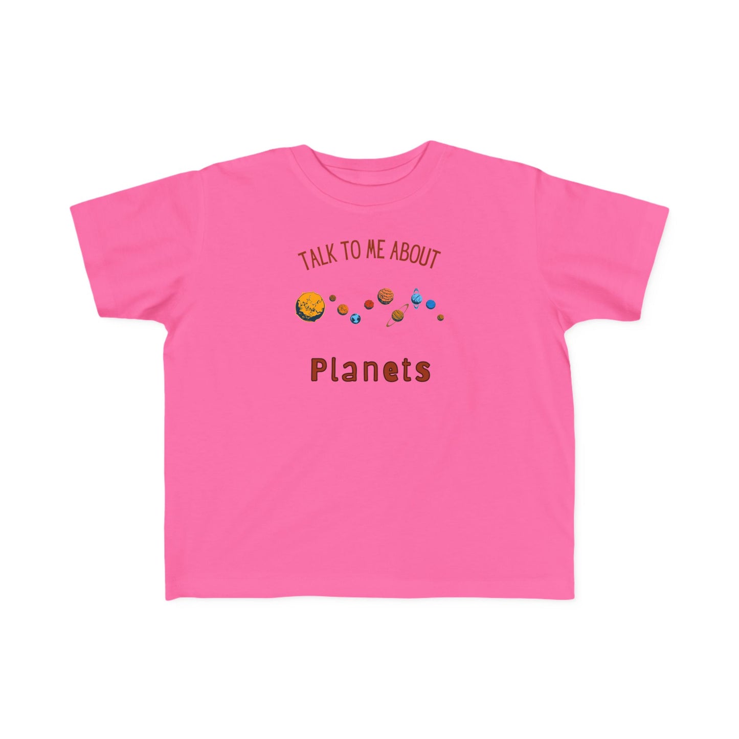Toddler Planet Talk Tee, Kids Astronomy Shirt, Science Top, Cosmic Educational Toddler Tee, Gift for Space Lovers