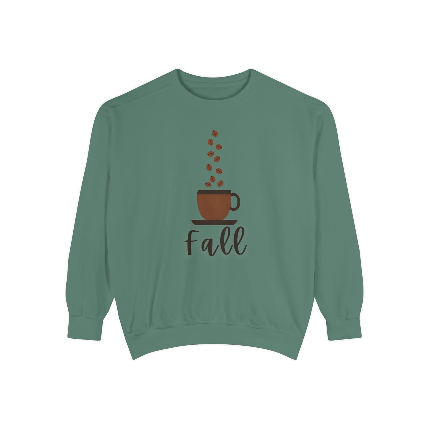 Fall Coffee Vibes Comfort Colors Sweatshirt, Cozy Sweatshirt, Trendy Fall Apparel, Gift for Coffee Lovers, Autumn Fashion