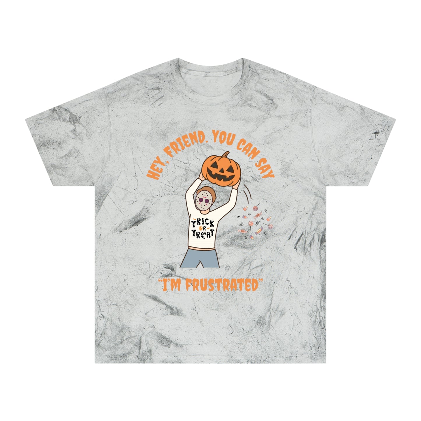 Colorful RBT Halloween ABA T-Shirt, Fun Fall Shirt, Trendy Graphic Tee, Unisex Halloween Apparel, Casual Wear, Pumpkin Design Shirt