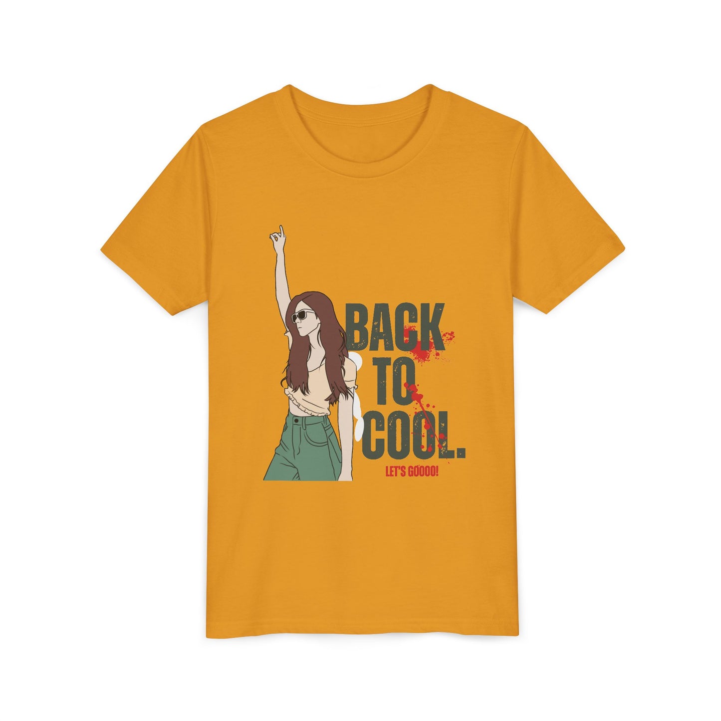 Trendy Youth Tee with Back to Cool Design, Cool T-Shirt for Teens, Gift for Back to School