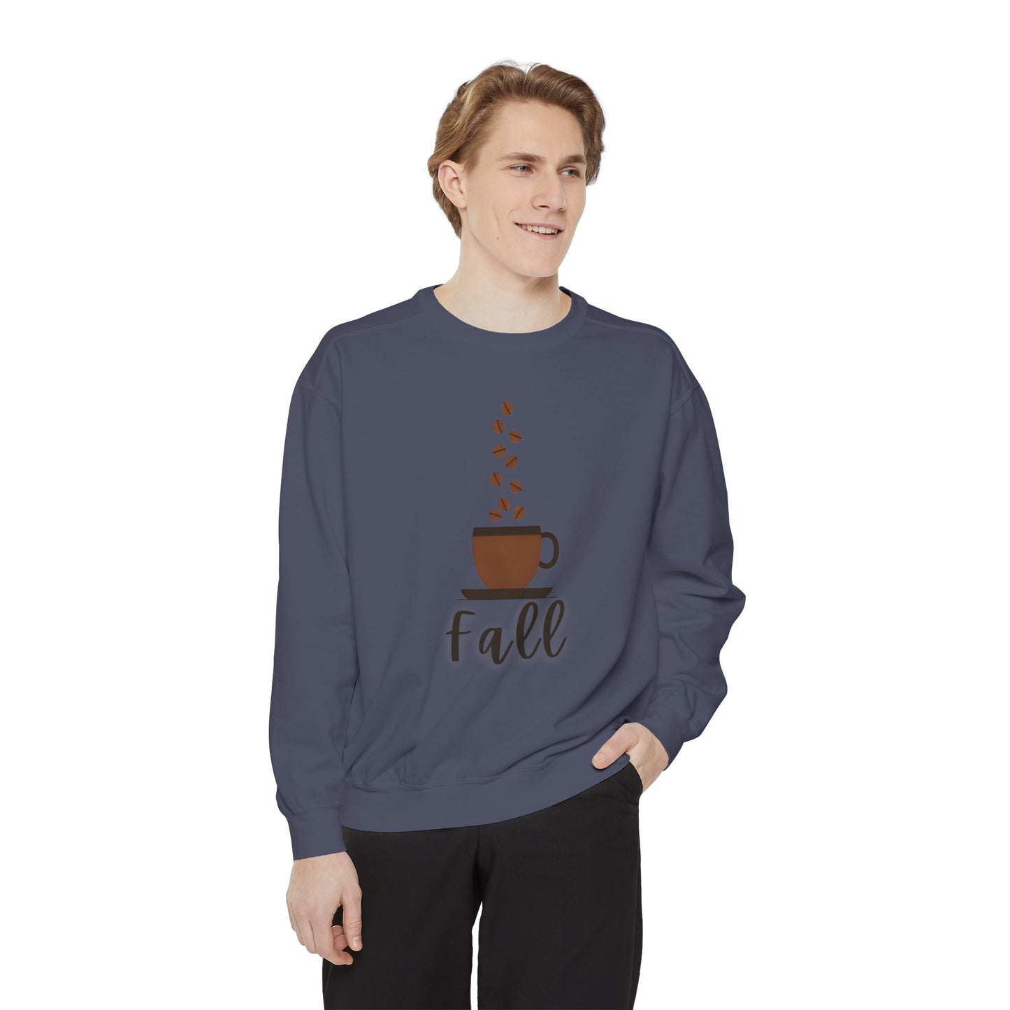 Fall Coffee Vibes Comfort Colors Sweatshirt, Cozy Sweatshirt, Trendy Fall Apparel, Gift for Coffee Lovers, Autumn Fashion