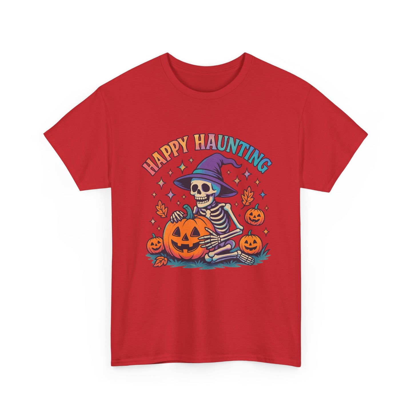 Halloween Skeleton Tee, Unisex Halloween Shirt, Spooky Season Apparel, Fall Festivity Clothing, Pumpkin Carving Fun