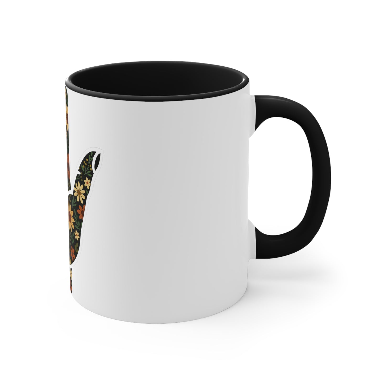 Floral ASL Symbol Mug β Sign with Style