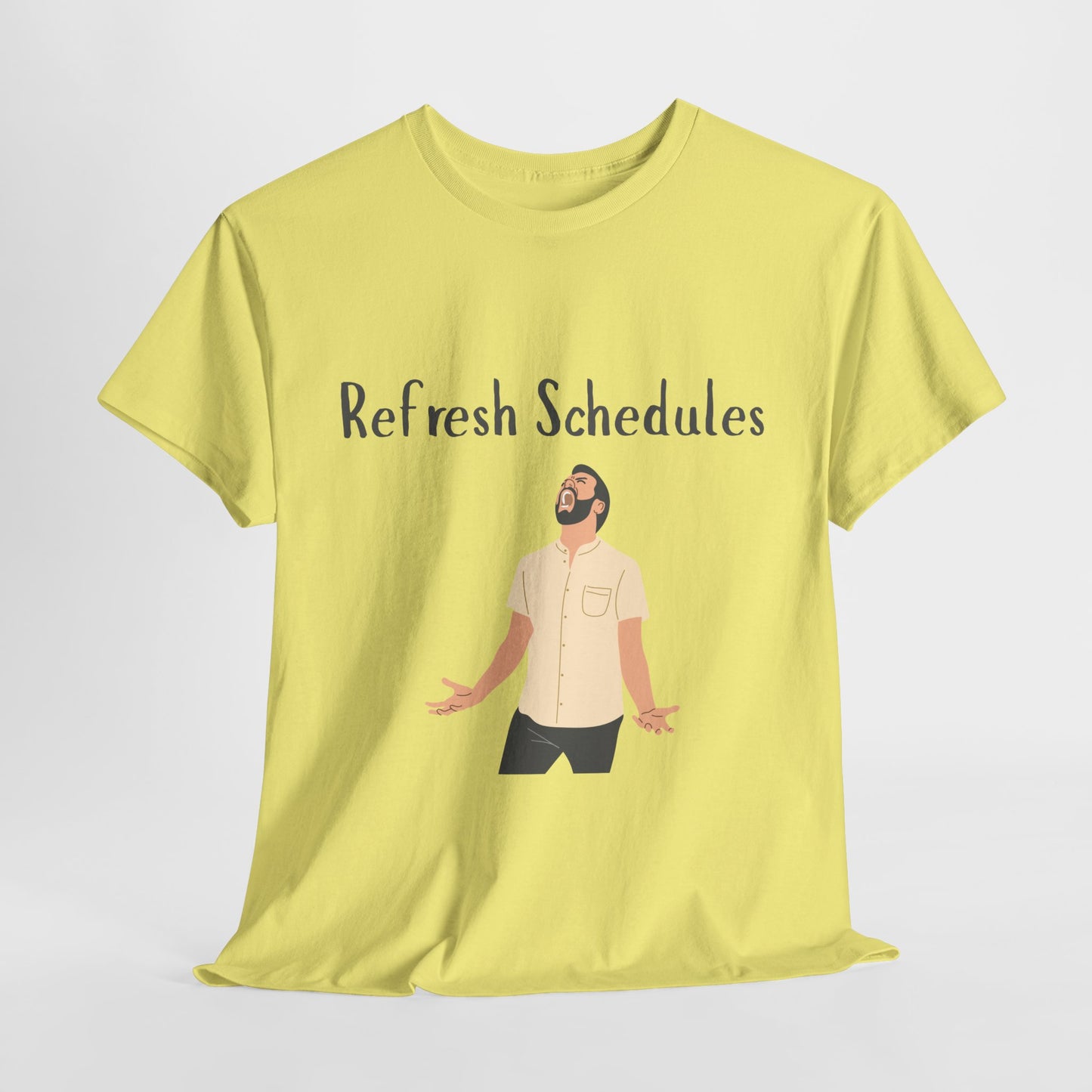 “Refresh Schedules” Funny RBT Burnout T-Shirt – ABA Therapist Chaos Shirt, Gift for BCBA