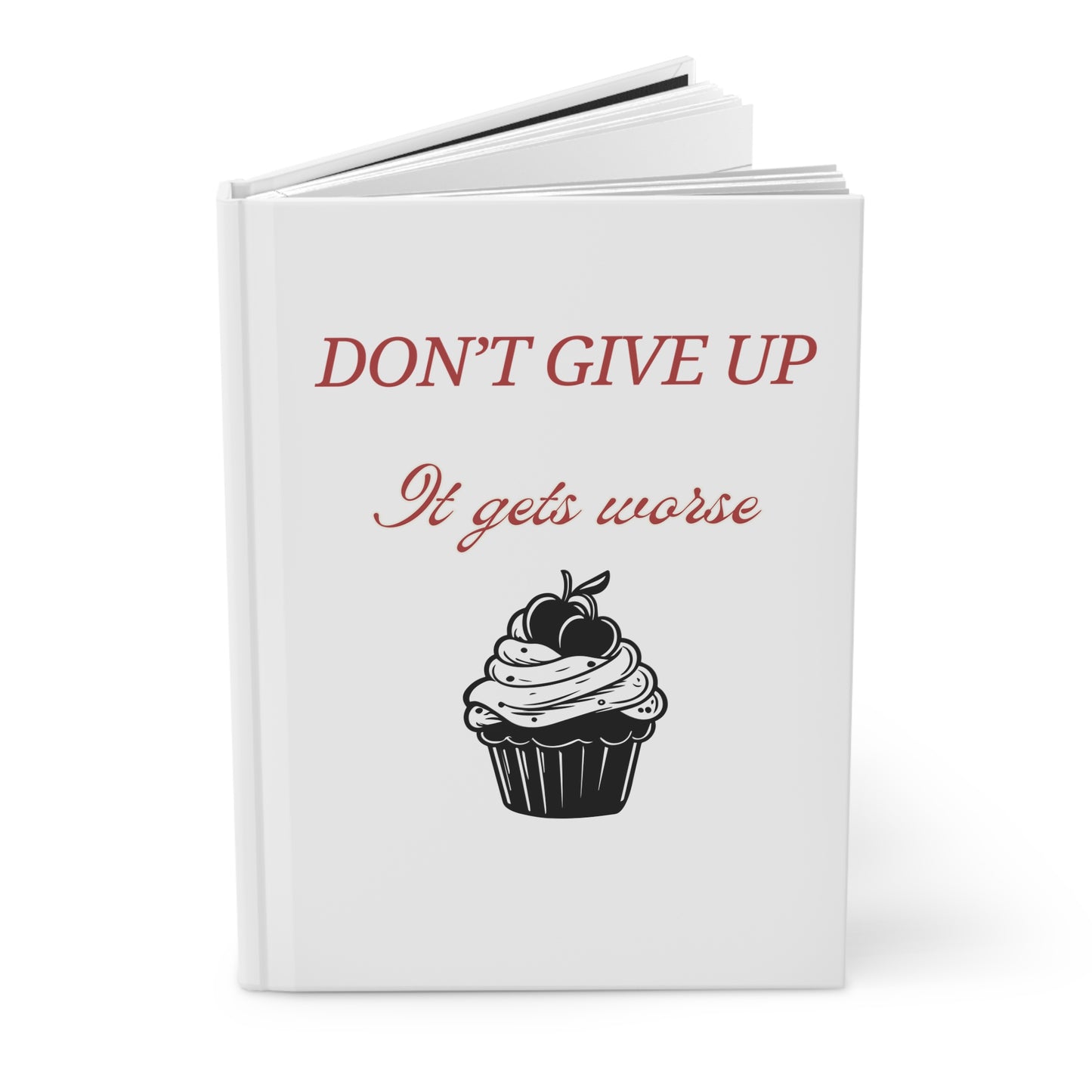 Motivational Journal for Dreamers, Reusable Cupcake Chaos Notebook, Self-Improvement Journal, Inspirational Gift Idea, Fun Writing Diary