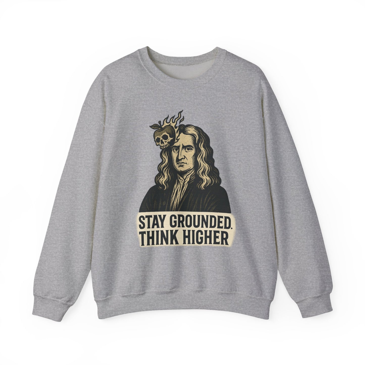 Isaac Newton Crewneck Sweatshirt, Inspirational Sweatshirt, Motivational Apparel, Casual Gift, Unisex Fashion