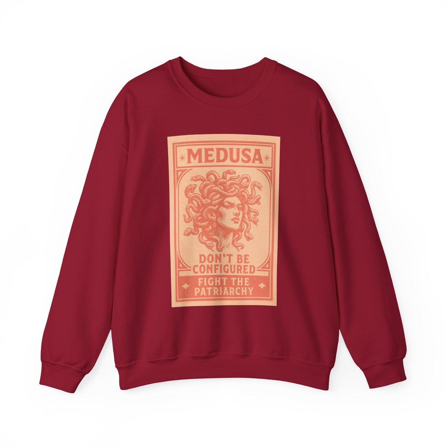 Medusa Sweatshirt - Fight the Patriarchy, Unisex Crewneck, Statement Apparel, Gift for Feminists, Comfortable Fashion