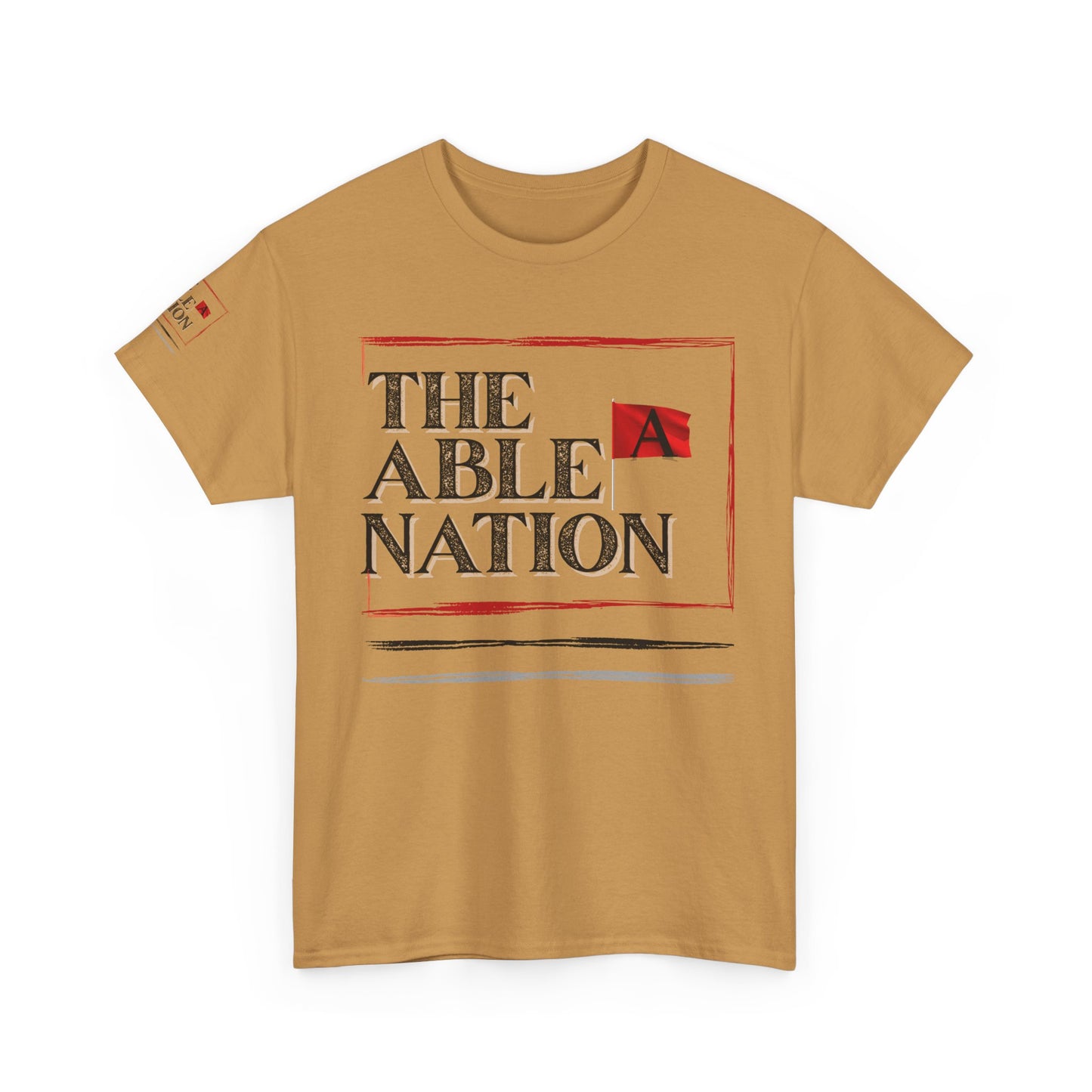 Unisex Heavy Cotton Tee with 'The Able Nation' Graphic T-shirt