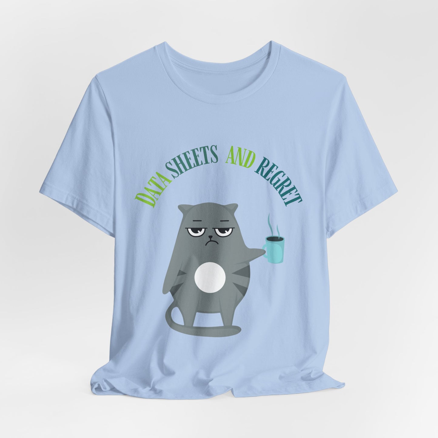 Funny RBT, BCBA T-shirt-Data Sheets and Regrets – Grumpy Cat RBT ABA Tee