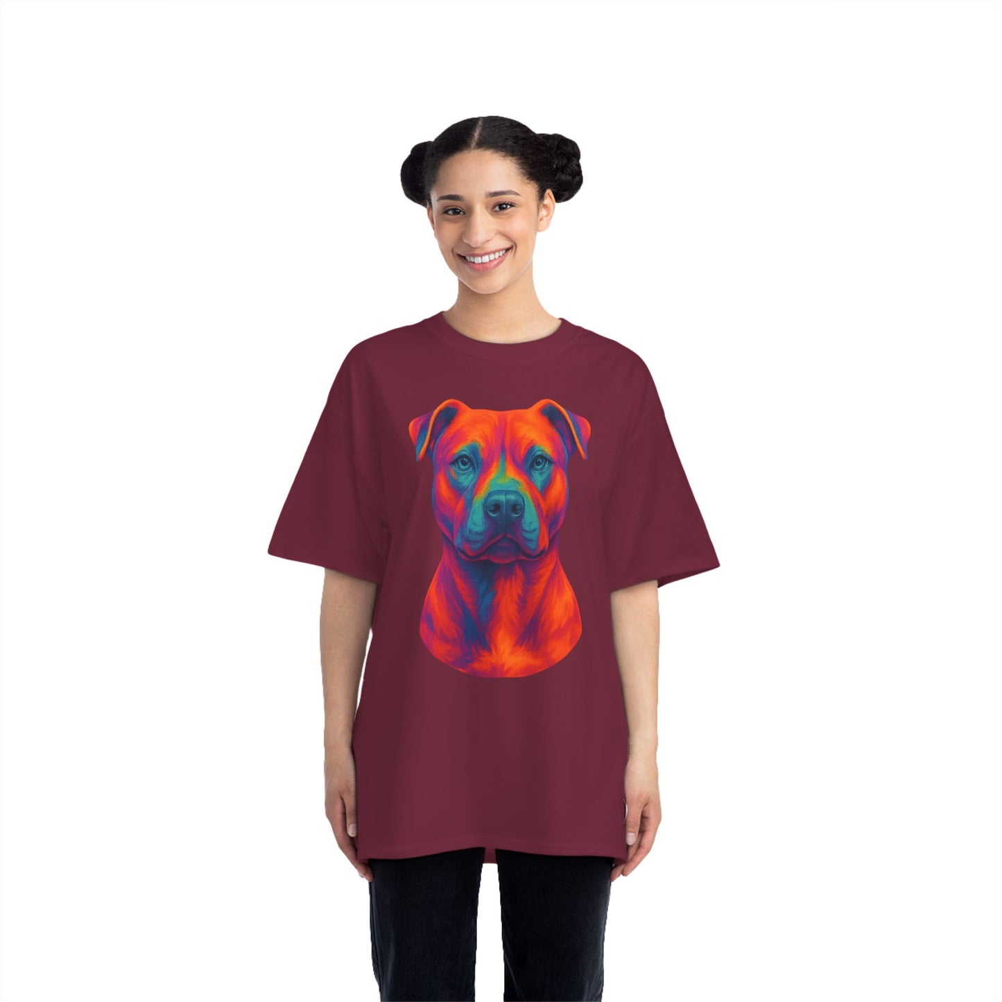 Vibrant Dog Lover's T-Shirt, Pet Apparel, Short-Sleeve Tee, Colorful Canine Art, Gift for Dog Owners, Animal Lover Fashion