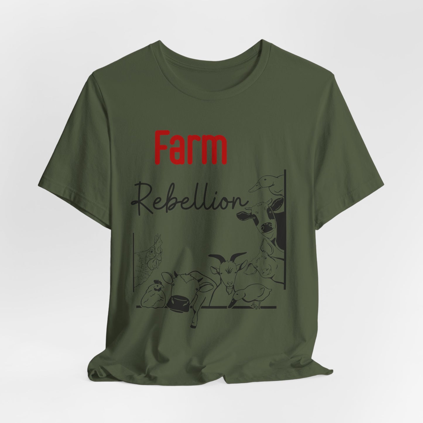 Farm Rebellion Tee for Animal Lovers, Perfect Gift for Farmers, Eco-Conscious Fashion