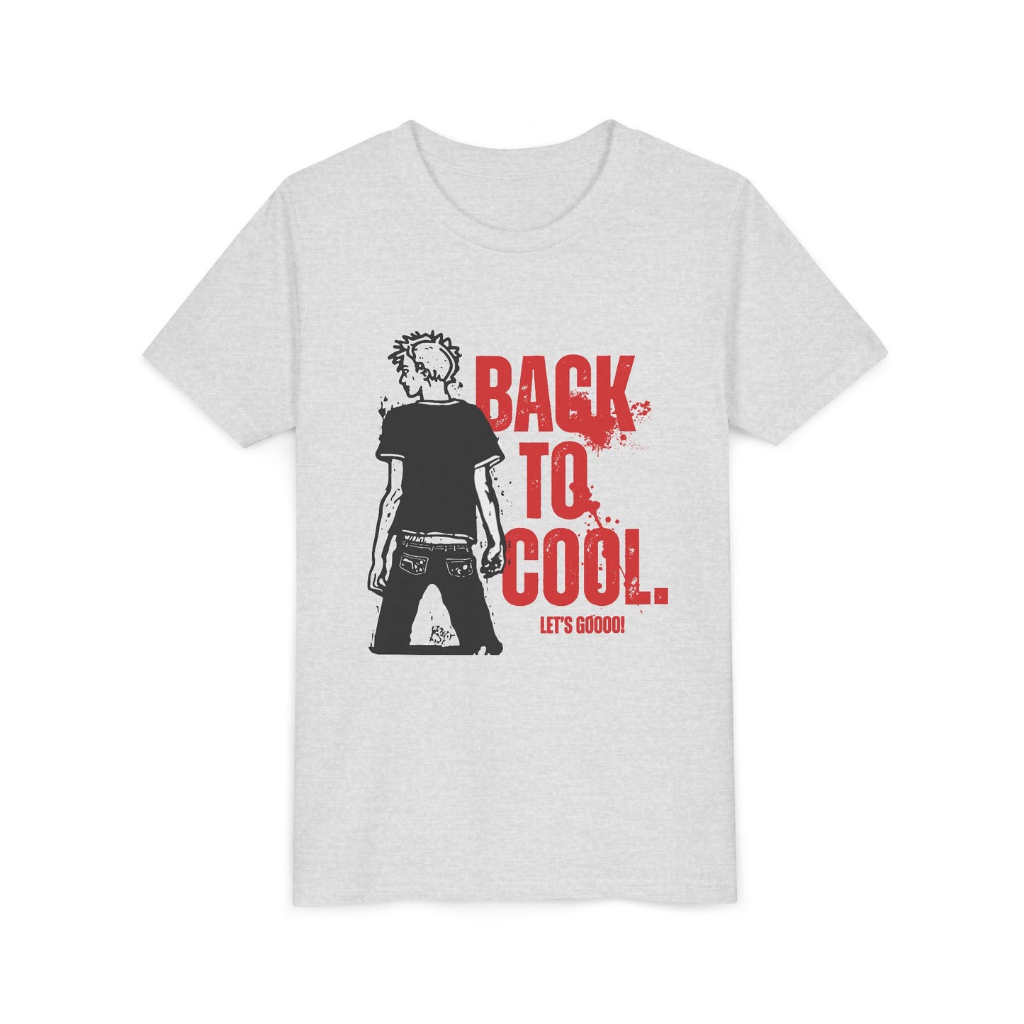 Youth Short Sleeve Tee - "Back to Cool" Graphic Tee for Trendy Kids, School