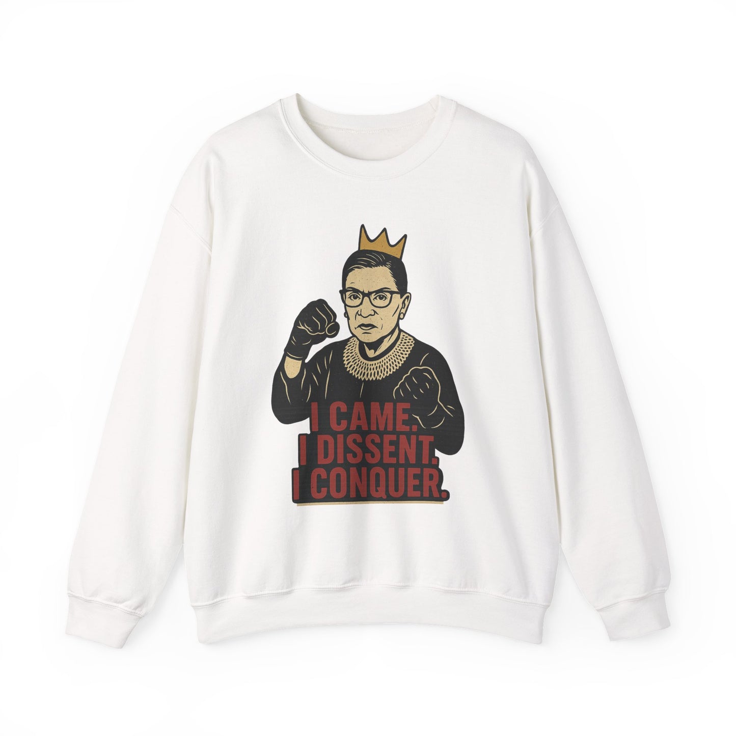 RBG Inspired Crewneck Sweatshirt, Gift for Activists, Cozy Apparel, Dissent Quote Pullover, Statement Sweatshirt