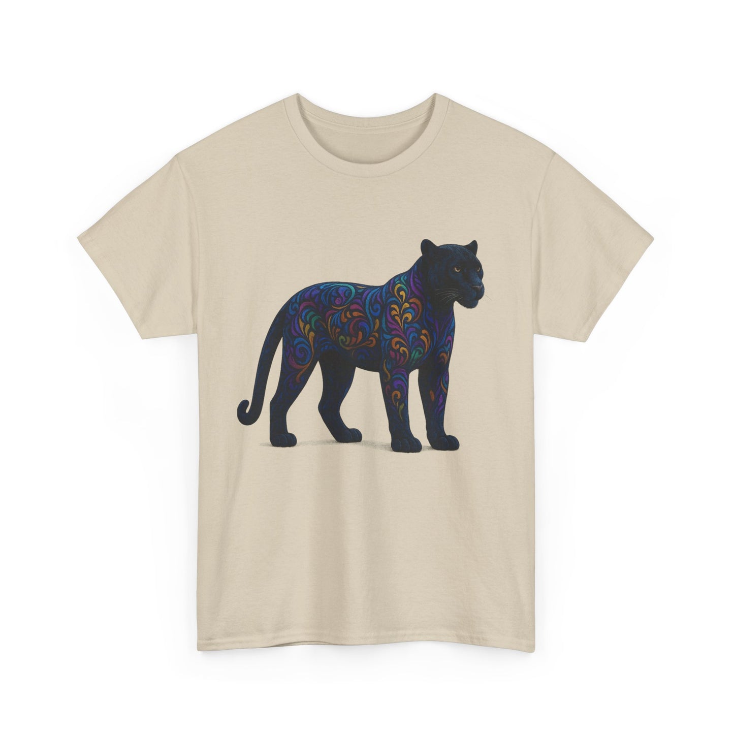 Colorful Panther Unisex Tee, Animal Lover Gift, Unique Graphic Tee