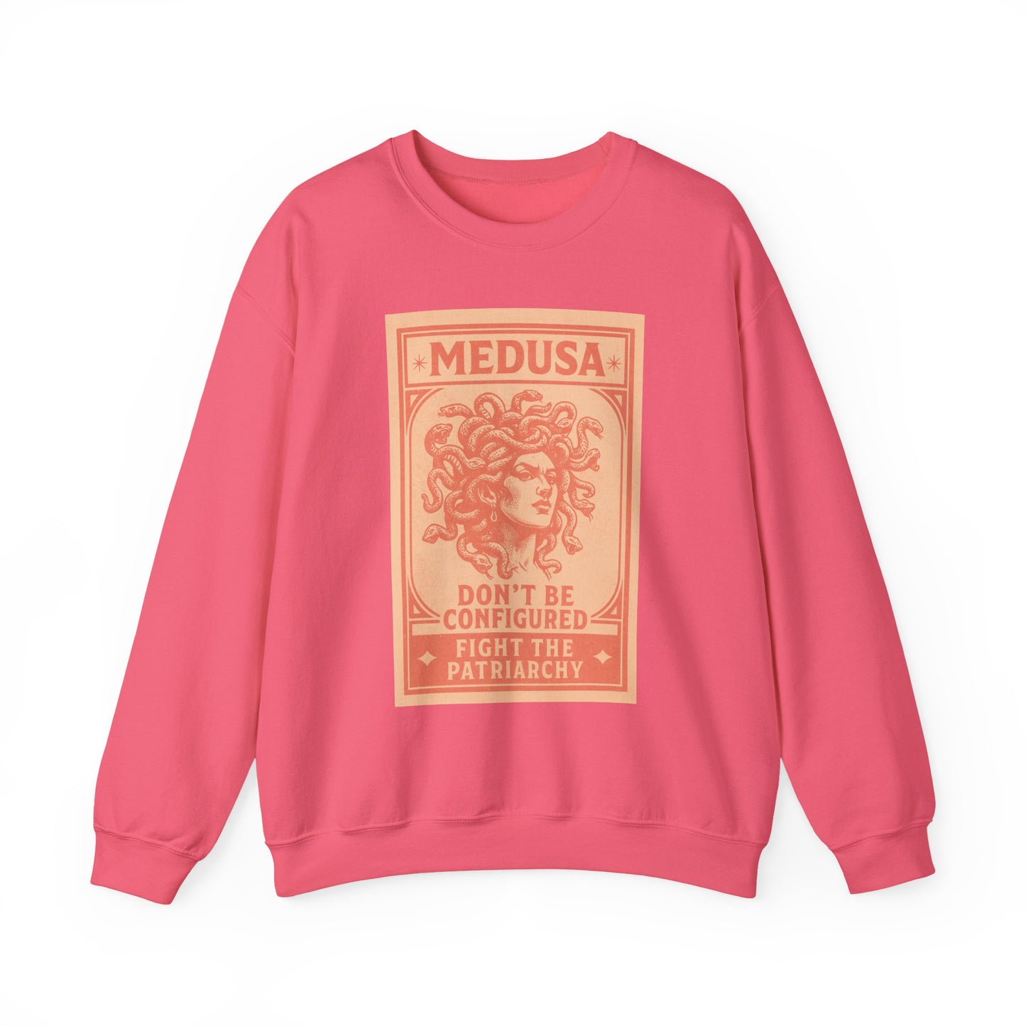 Medusa Sweatshirt - Fight the Patriarchy, Unisex Crewneck, Statement Apparel, Gift for Feminists, Comfortable Fashion
