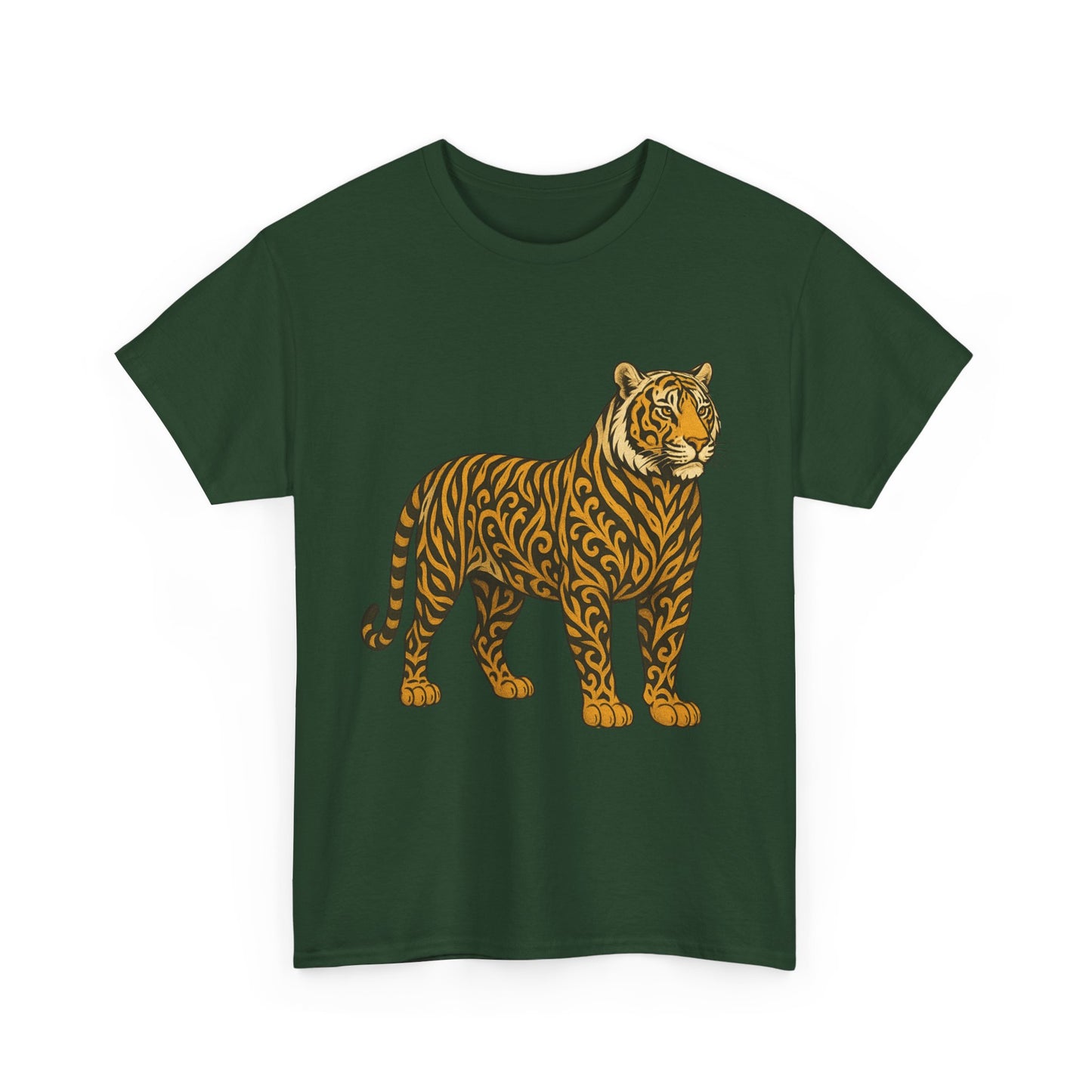 Tiger Graphic Unisex Heavy Cotton Tee | Animal Lover's Gift | Nature Enthusiast Shirt