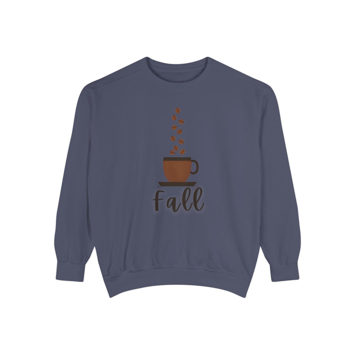 Fall Coffee Vibes Comfort Colors Sweatshirt, Cozy Sweatshirt, Trendy Fall Apparel, Gift for Coffee Lovers, Autumn Fashion