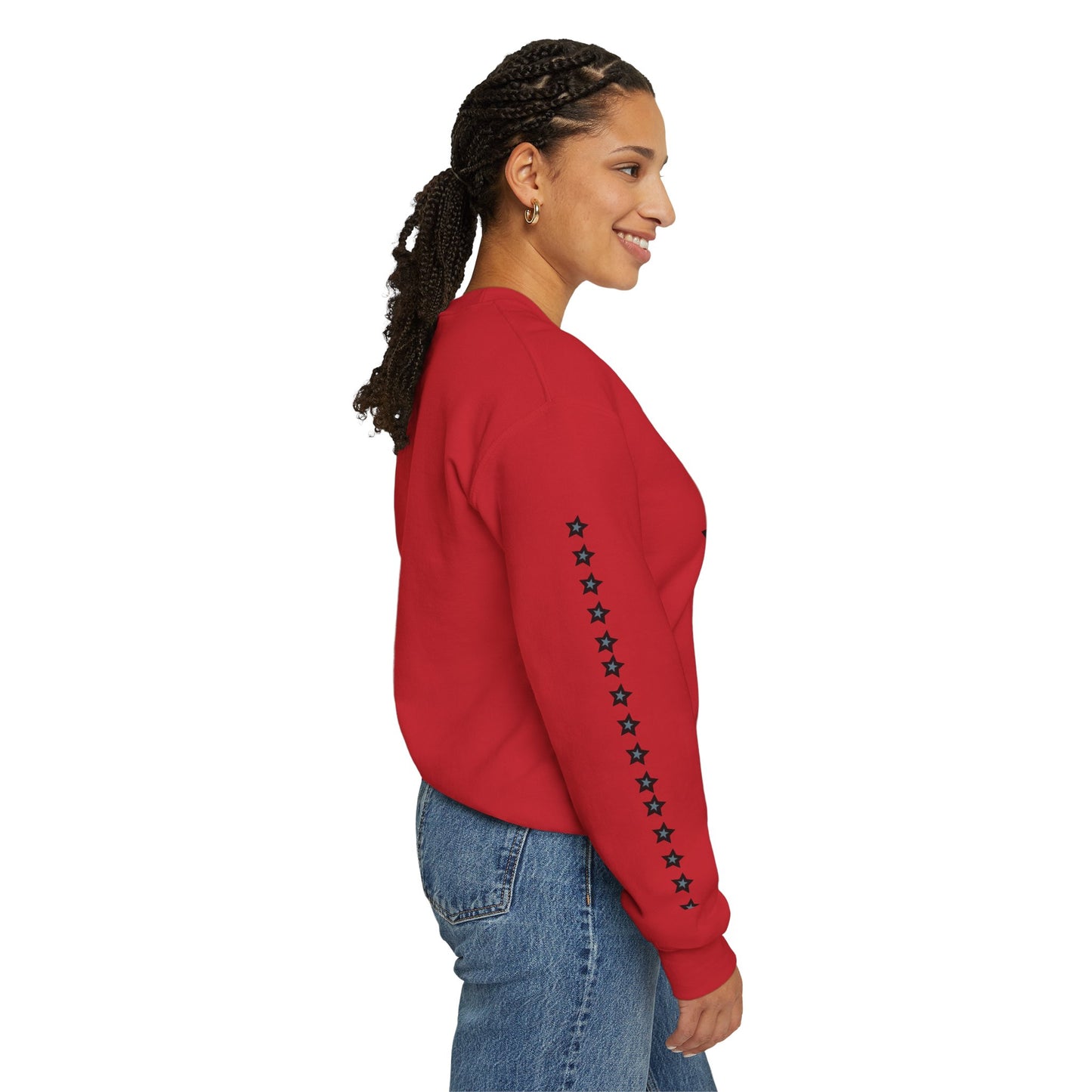 Starry Print Unisex Sweatshirt, Comfy Crewneck, Casual Wear, Gift for Her/Him, Star Lover Apparel