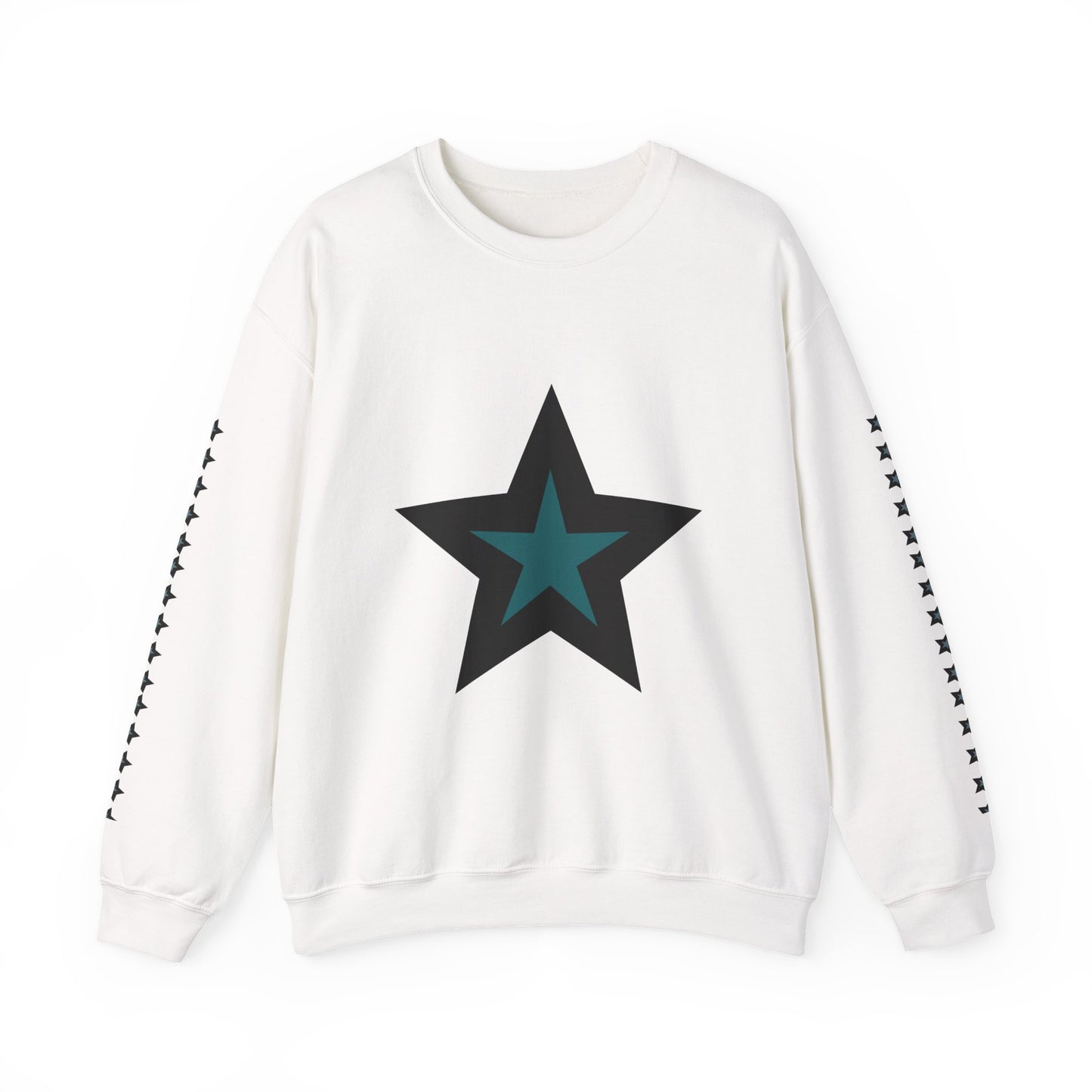 Starry Print Unisex Sweatshirt, Comfy Crewneck, Casual Wear, Gift for Her/Him, Star Lover Apparel