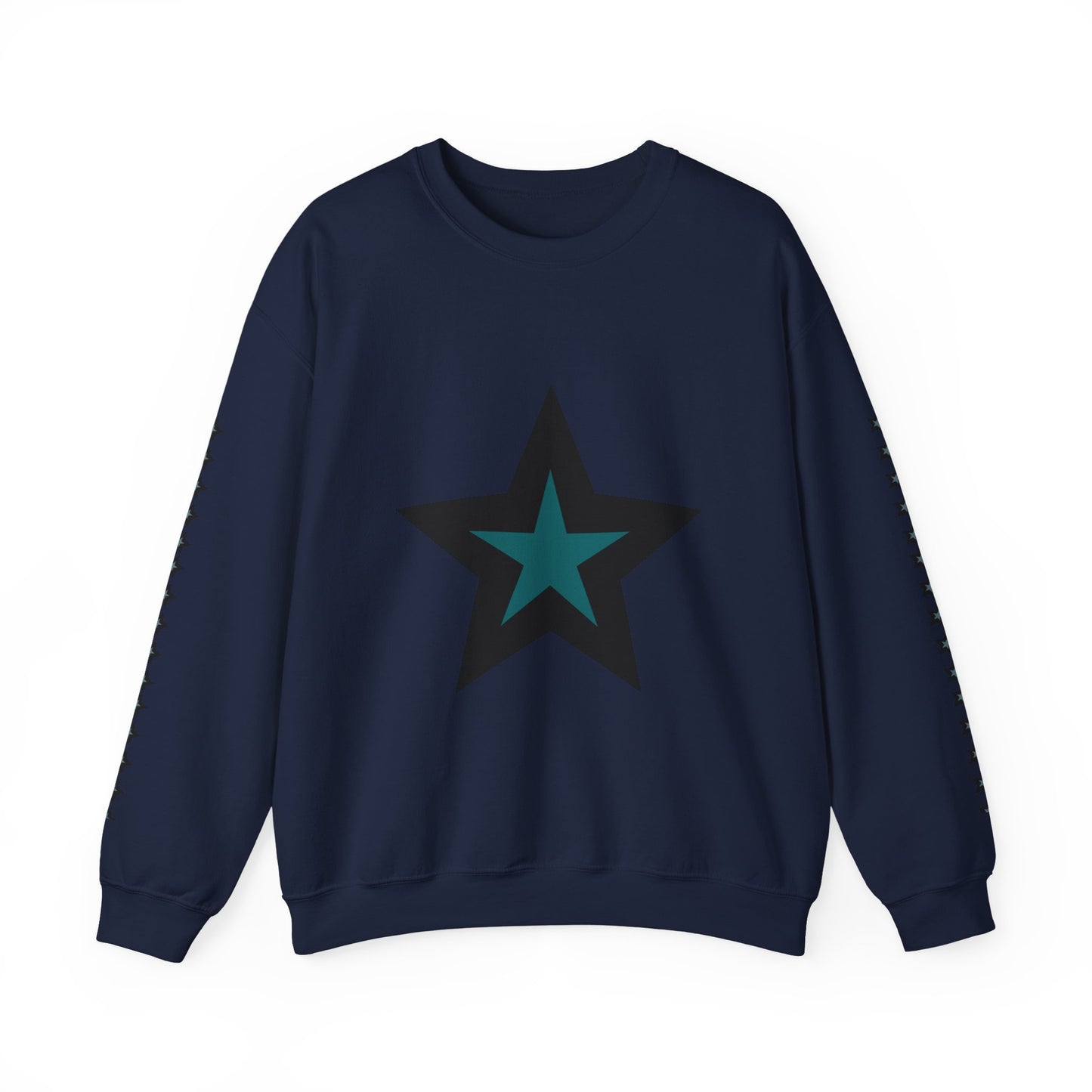 Starry Print Unisex Sweatshirt, Comfy Crewneck, Casual Wear, Gift for Her/Him, Star Lover Apparel