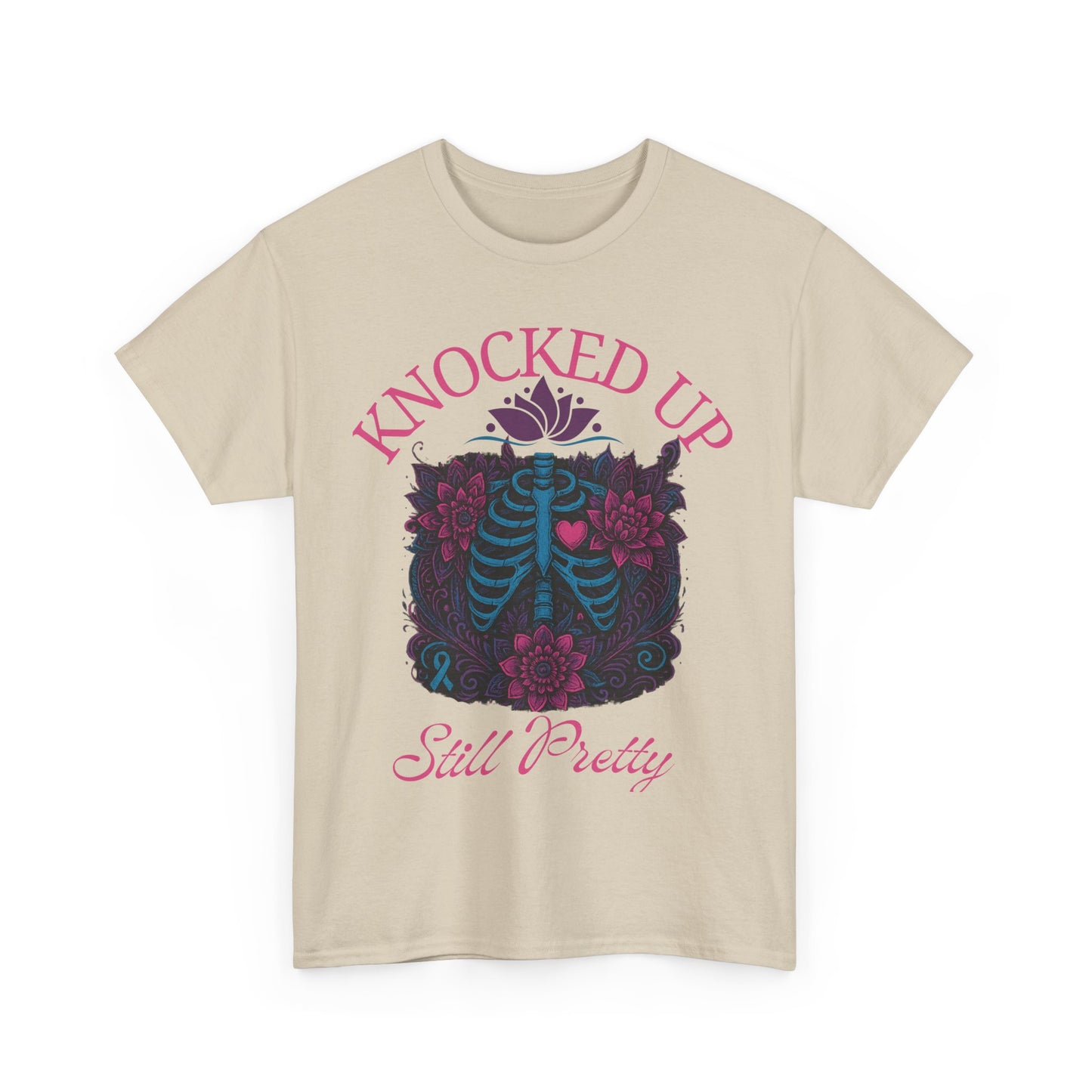 Knocked Up Still Pretty T-Shirt, Gift for Expecting Moms, Funny Pregnancy Shirt, Maternity Wear, Baby Shower Gift