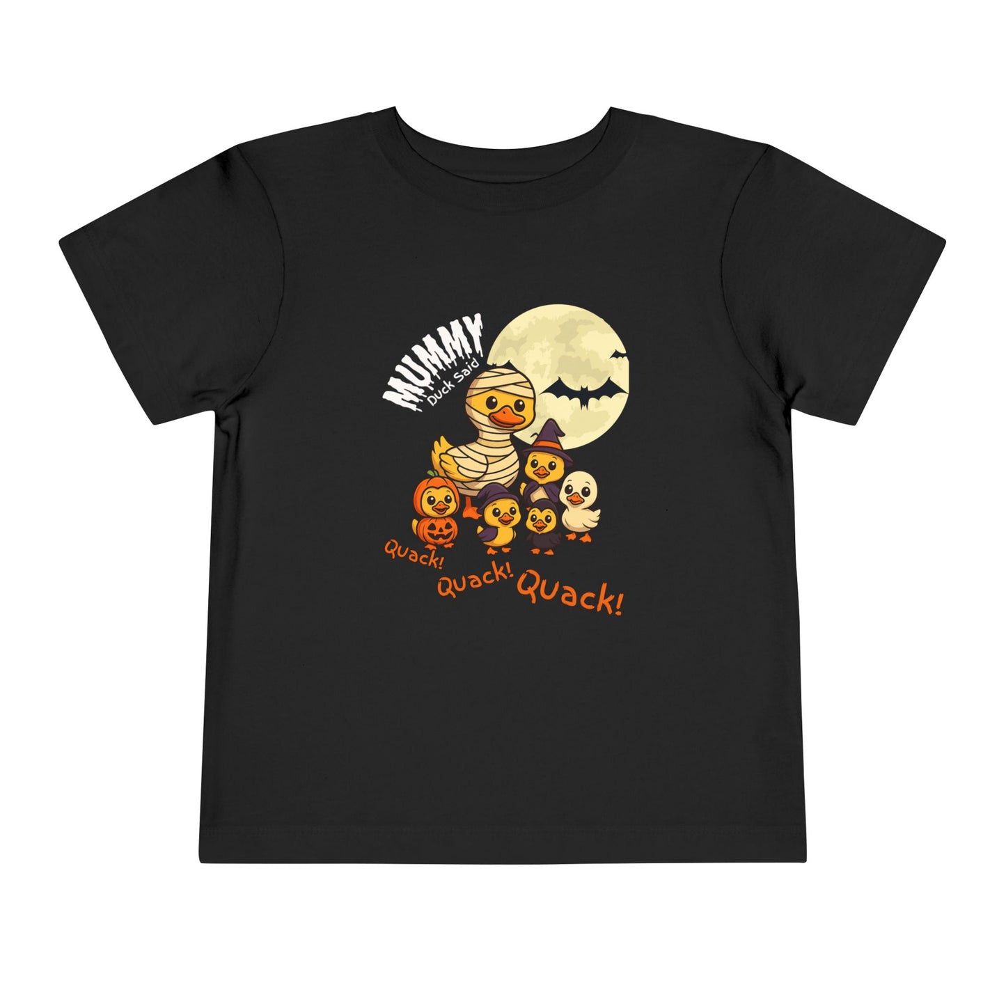 Halloween Toddler Tee, Cute Monster Duck T-Shirt, Kids Halloween Outfit, Quack Quack Quack Shirt