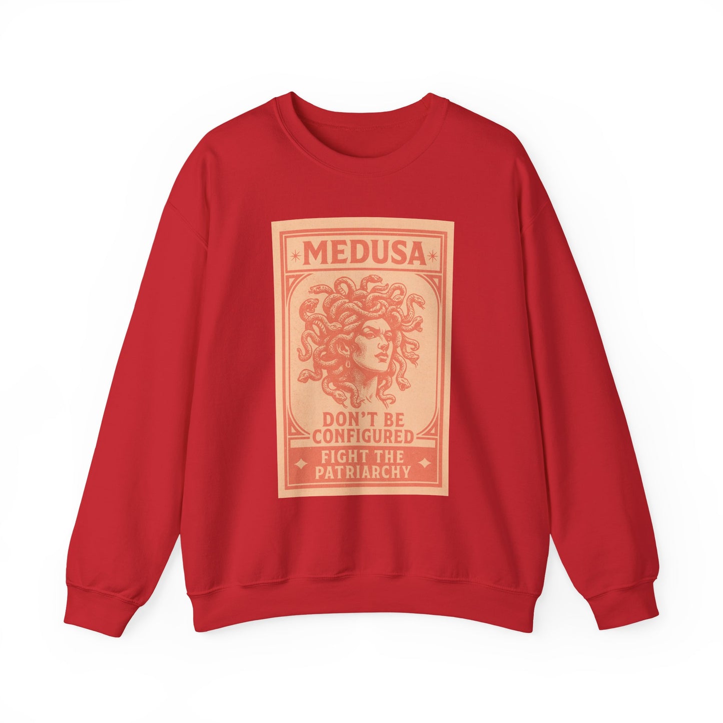 Medusa Sweatshirt - Fight the Patriarchy, Unisex Crewneck, Statement Apparel, Gift for Feminists, Comfortable Fashion