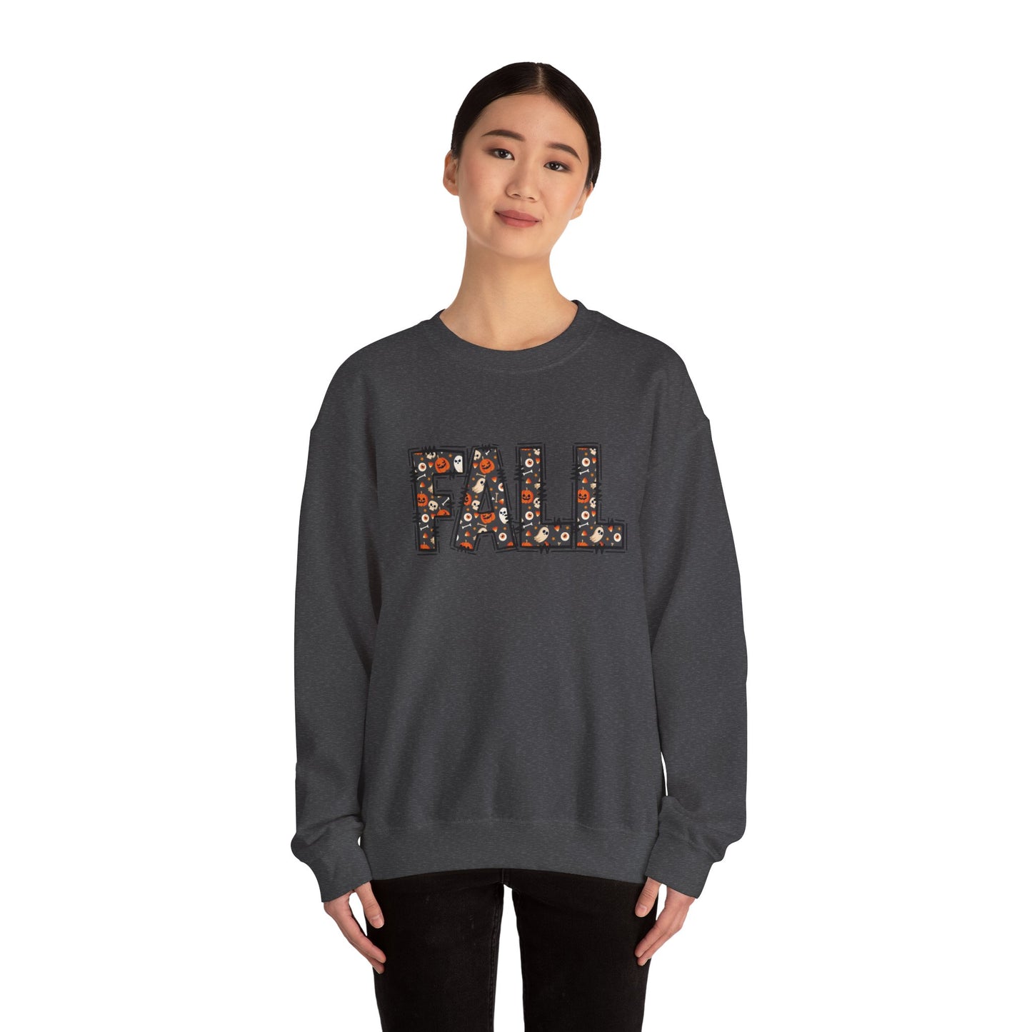 Fall Pumpkin Sweatshirt for Halloween October Vibes, Autumn Outfit, Gift for Her, Layering Piece, Casual Fall Style