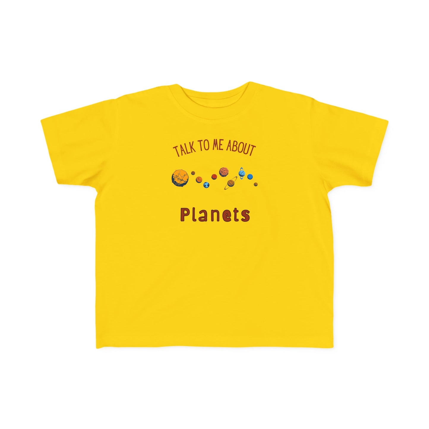 Toddler Planet Talk Tee, Kids Astronomy Shirt, Science Top, Cosmic Educational Toddler Tee, Gift for Space Lovers