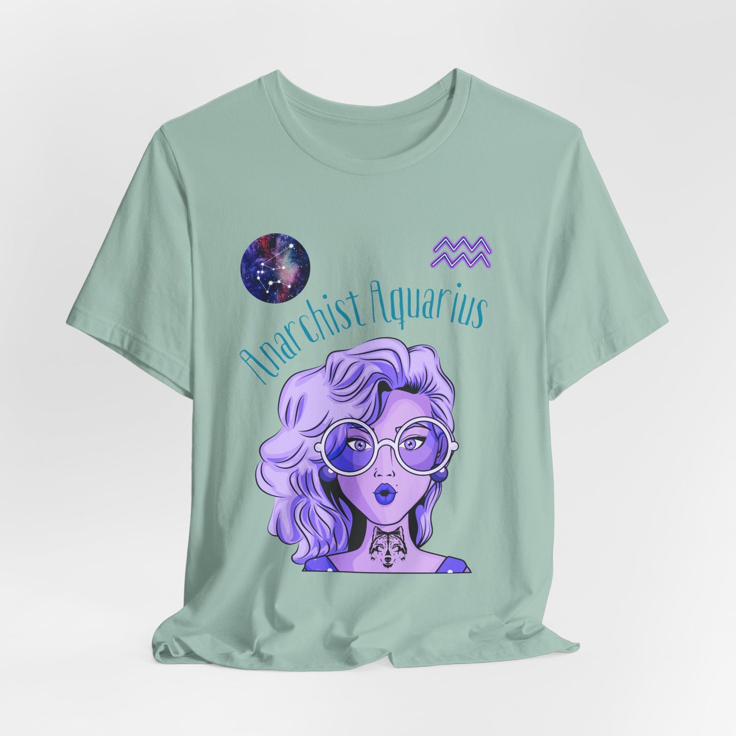 Rebel Aquarius Zodiac T-Shirt: Astrology Gift for Free-Spirited Women