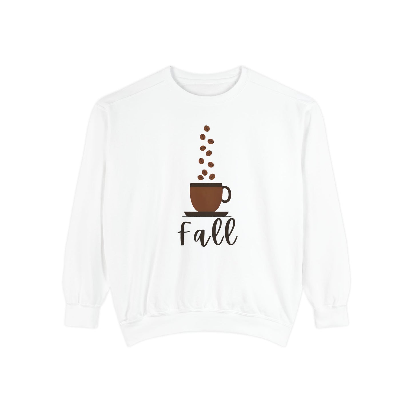 Fall Coffee Vibes Comfort Colors Sweatshirt, Cozy Sweatshirt, Trendy Fall Apparel, Gift for Coffee Lovers, Autumn Fashion