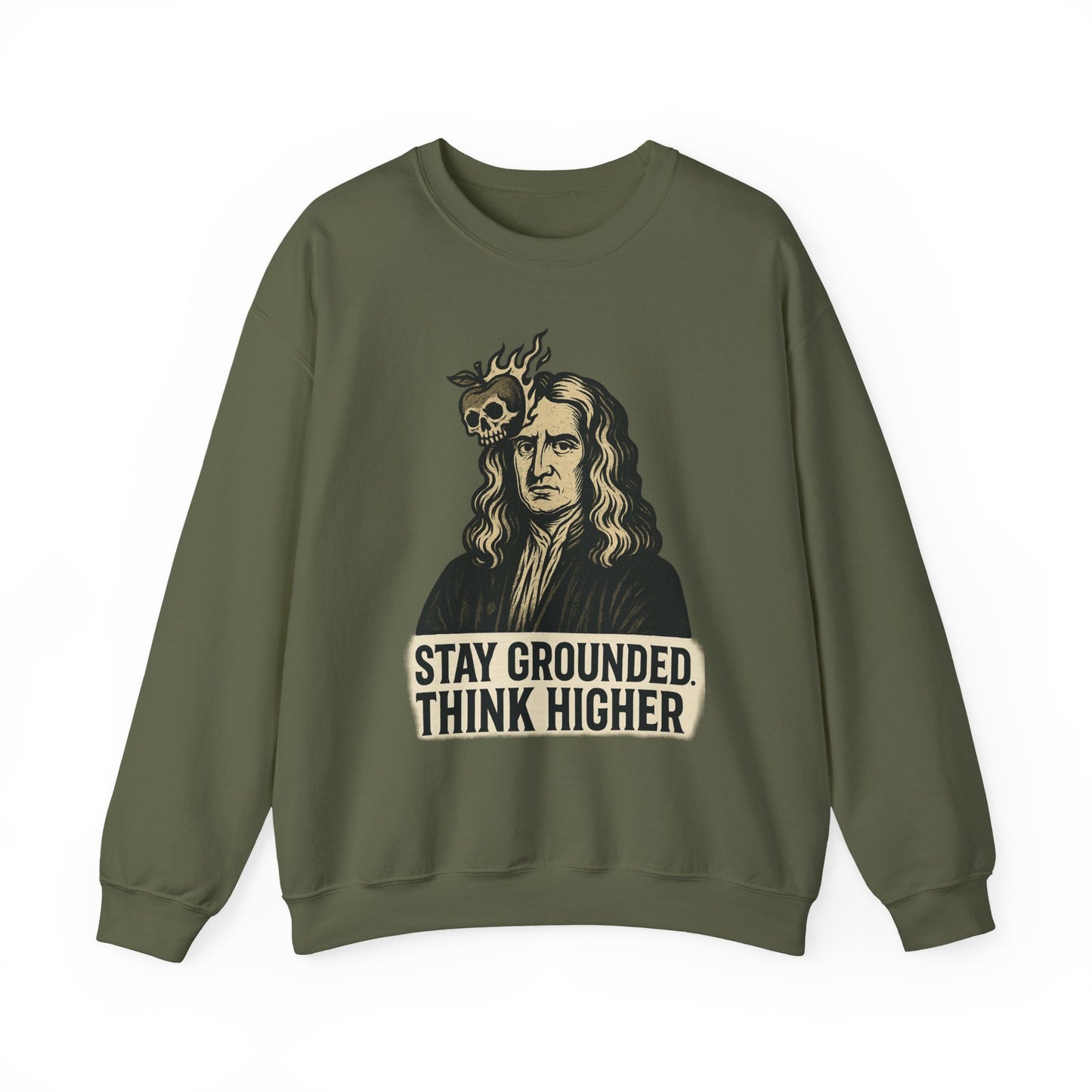 Isaac Newton Crewneck Sweatshirt, Inspirational Sweatshirt, Motivational Apparel, Casual Gift, Unisex Fashion