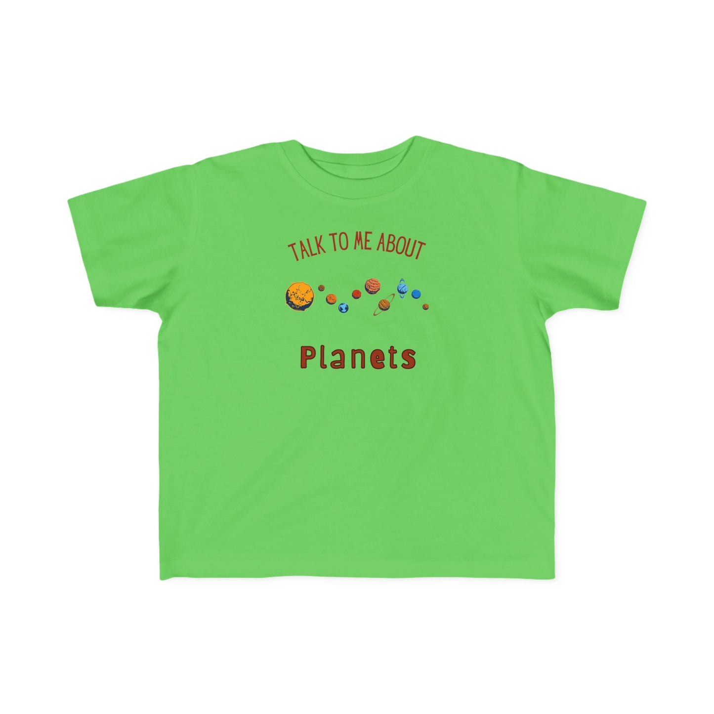 Toddler Planet Talk Tee, Kids Astronomy Shirt, Science Top, Cosmic Educational Toddler Tee, Gift for Space Lovers