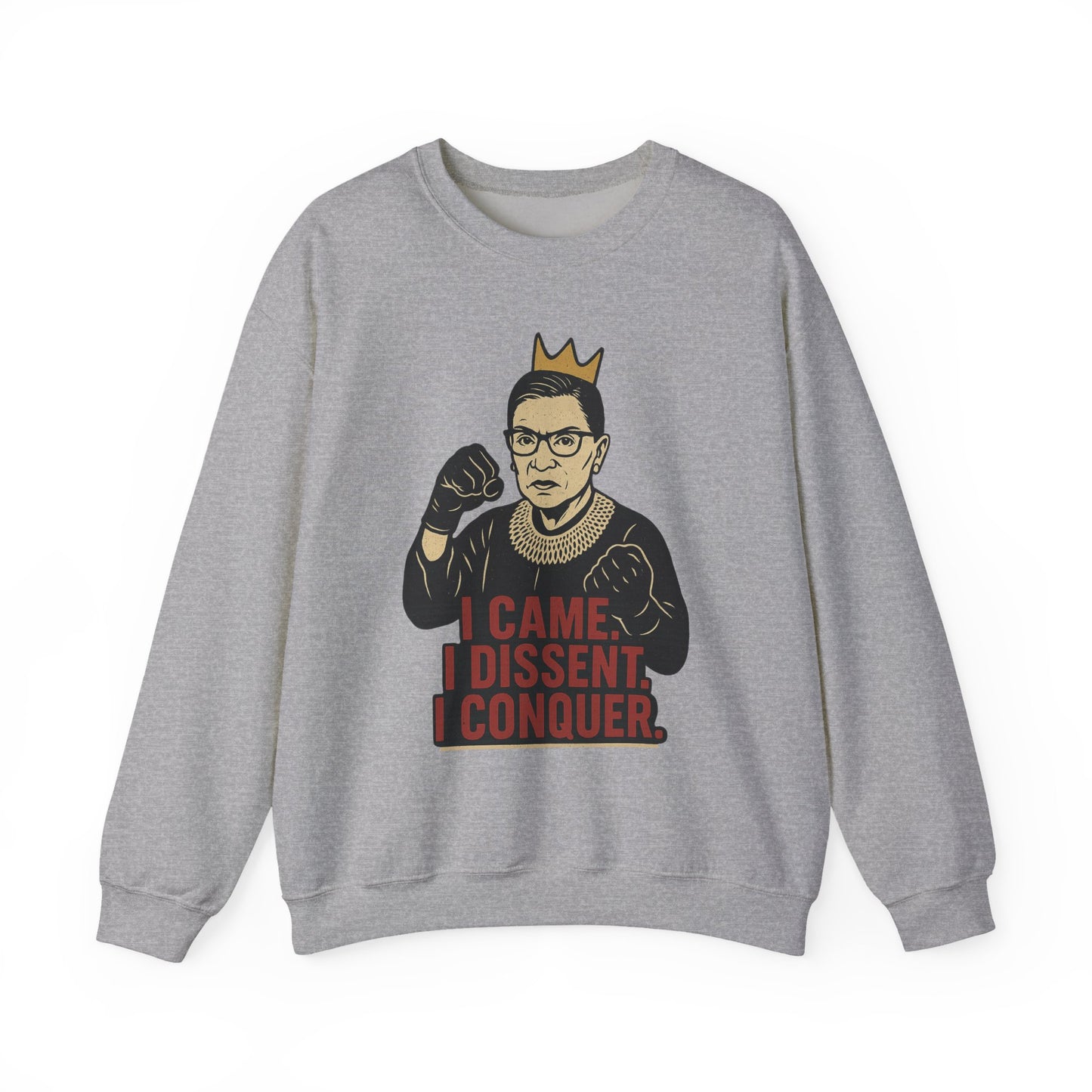 RBG Inspired Crewneck Sweatshirt, Gift for Activists, Cozy Apparel, Dissent Quote Pullover, Statement Sweatshirt