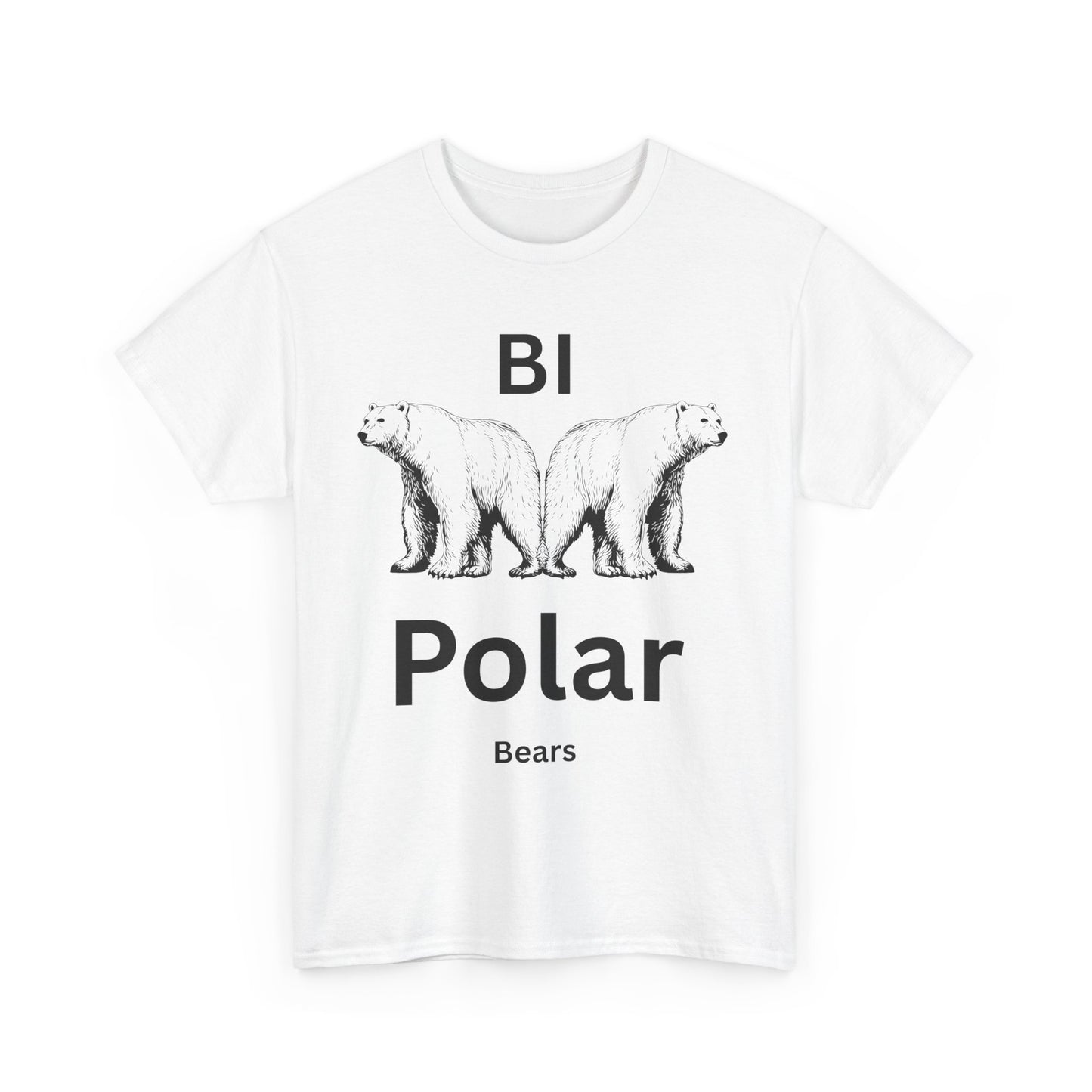 Bi-Polar Bears Graphic Tee | Funny Polar Bear Shirt, Gift for Animal Lovers