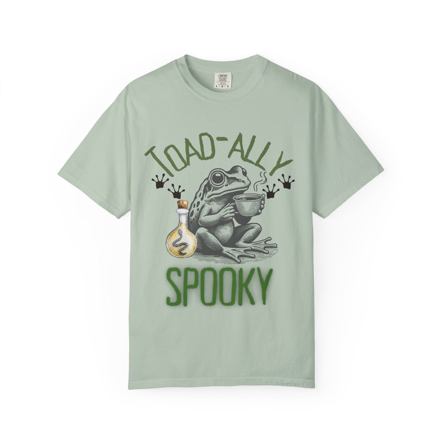 Toad-ally Spooky Comfort Colors T-Shirt, Halloween Shirt, Funny Frog Tee, Quirky Gift, Fall Fashion